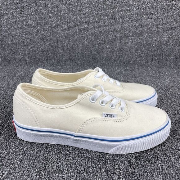 Vans Shoes - Vans Skateboard Low Top Ivory Cream White Lace Up Womens 6.5 Mens 5